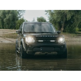 Kit de Integrare Proiectoare LED Omologate Pentru Grilă, Lazer Lamps cu 2x Triple-R 750 Wide, 1x Grille Mount Brackets și 1x Wir