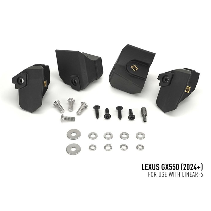 Kit de Integrare Proiectoare LED Omologate Pentru Grilă, Lazer Lamps cu 2x Linear-6, 1x Grille Mount Brackets și 1x Wiring Kit, 