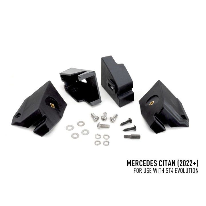 EC Approved LED Projector Integration Kit for Grille, Lazer Lamps with 2x ST-4-EVO, 1x GM-MCT-01K and 1x Wiring Kit, Mercedes-Be