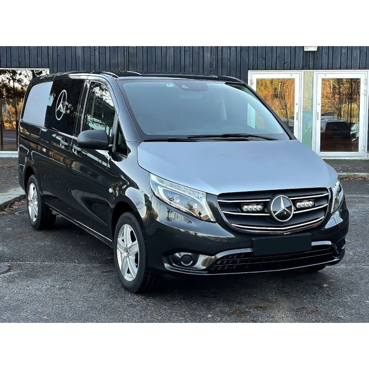 EC Approved LED Projector Integration Kit for Grille, Lazer Lamps with 2x ST-4-EVO, 1x GM-VITO-02K and 1x Wiring Kit, Mercedes-B