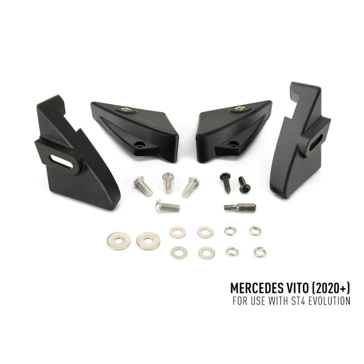 Kit de Integrare Proiectoare LED Omologate Pentru Grilă, Lazer Lamps cu 2x ST-4-EVO, 1x GM-VITO-02K și 1x Wiring Kit, Mercedes-B