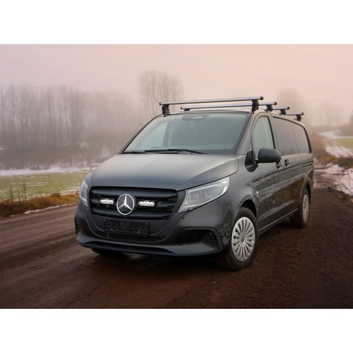 Kit de Integrare Proiectoare LED Omologate Pentru Grilă, Lazer Lamps cu 2x ST-4-EVO, 1x GM-VITO-04K și 1x Wiring Kit, Mercedes-B