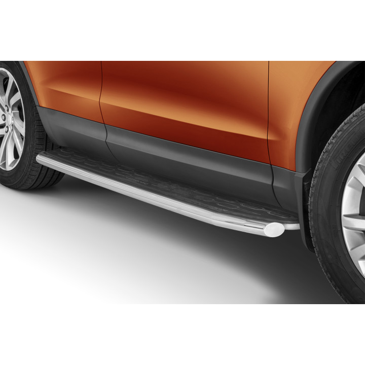 Side Steps, Steeler 4x4 Side Bars, Color Silver, Land Rover Discovery 5 2017 - Present - EDK.ro
