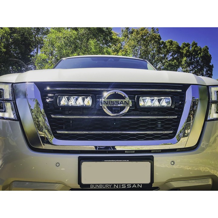 EC Approved LED Projector Integration Kit for Grille, Lazer Lamps with 2x Triple-R 750 Std (Gen2), 1x Grille Mount Brackets and 