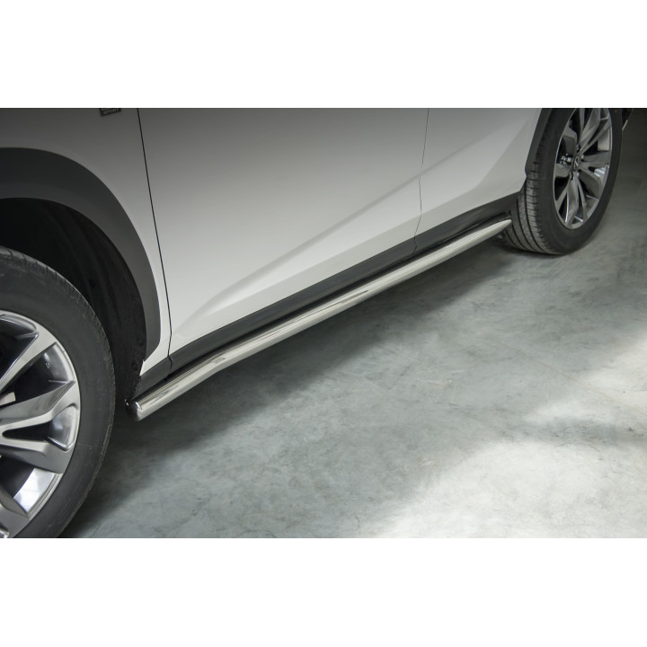 Side Steps, Steeler 4x4 Side Bars, Color Silver, Lexus NX F-Sport 2014 - 2020 - EDK.ro