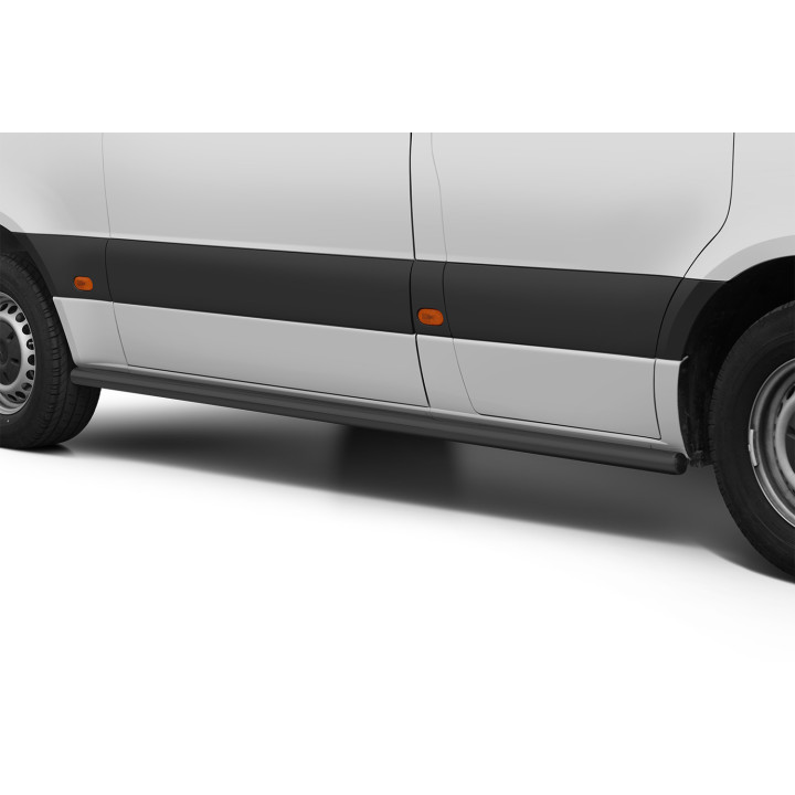 Praguri Laterale, Steeler 4x4 Side Bars, Culoare Argintiu, Mercedes-Benz Sprinter 2018 - Prezent - EDK.ro