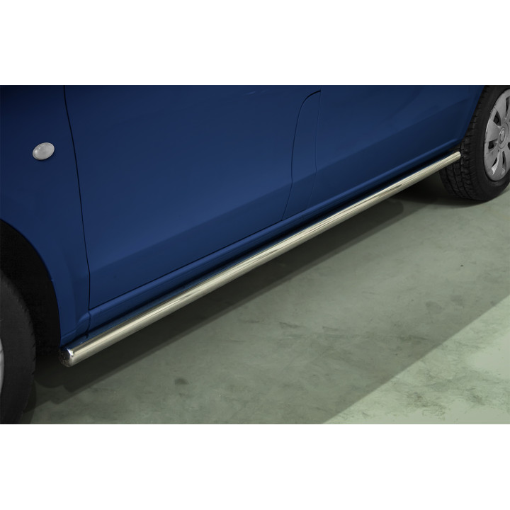 Side Steps, Steeler 4x4 Side Bars, Color Silver, Mercedes-Benz V-Class 2014 - 2019 - EDK.ro