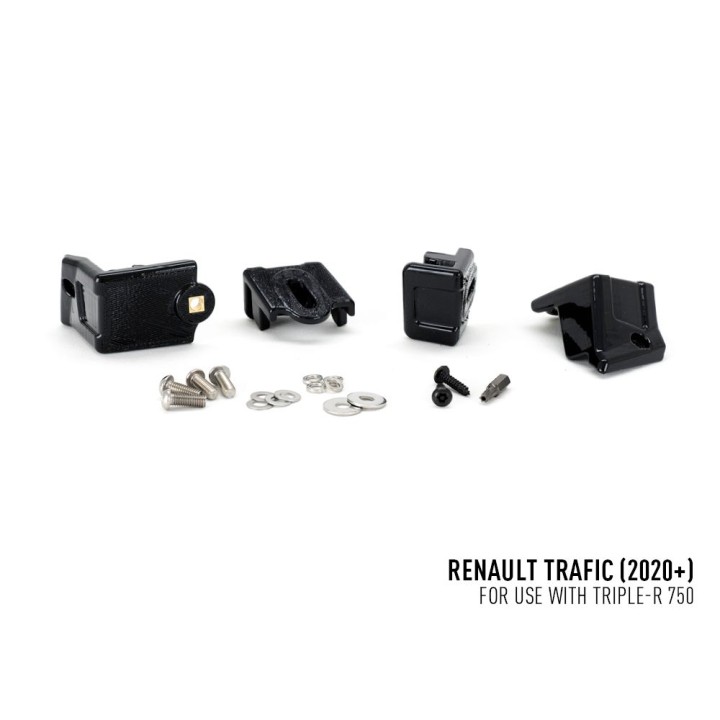 EC Approved LED Projector Integration Kit for Grille, Lazer Lamps with 2x Triple-R 750 Std (Gen2), 1x Grille Mount Brackets and 