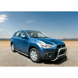 Praguri Laterale, Steeler 4x4 Side Bars, Culoare Argintiu, Mitsubishi ASX 2010 - 2012 - EDK.ro