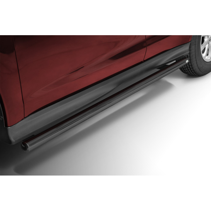 Side Steps, Steeler 4x4 Side Bars, Color Silver, Mitsubishi ASX 2017 - 2019 - EDK.ro