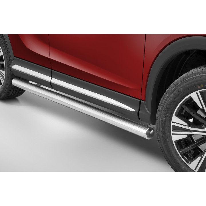 Praguri Laterale, Steeler 4x4 Side Bars, Culoare Argintiu, Mitsubishi Eclipse Cross 2017 - Prezent - EDK.ro