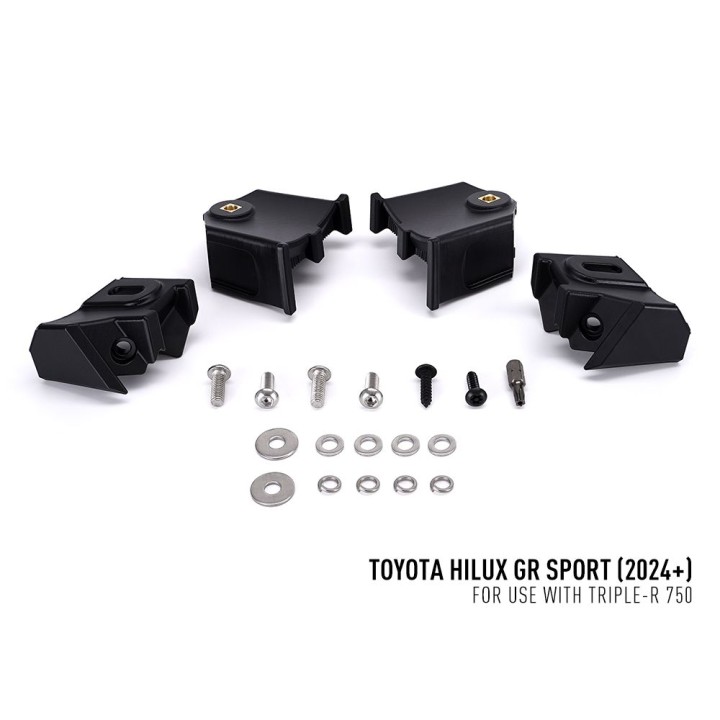 Kit de Integrare Proiectoare LED Omologate Pentru Grilă, Lazer Lamps cu 2x Triple-R 750 Wide, 1x Grille Mount Brackets și 1x Wir