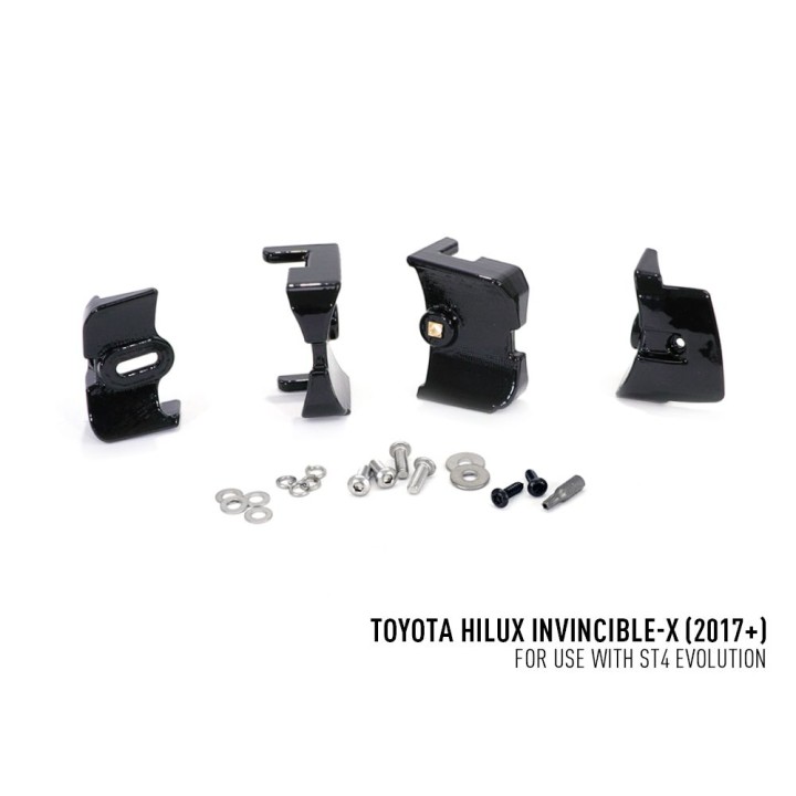 Kit de Integrare Proiectoare LED Omologate Pentru Grilă, Lazer Lamps cu 2x ST4 Evo, 1x Grille Mount Brackets și 1x Wiring Kit, T
