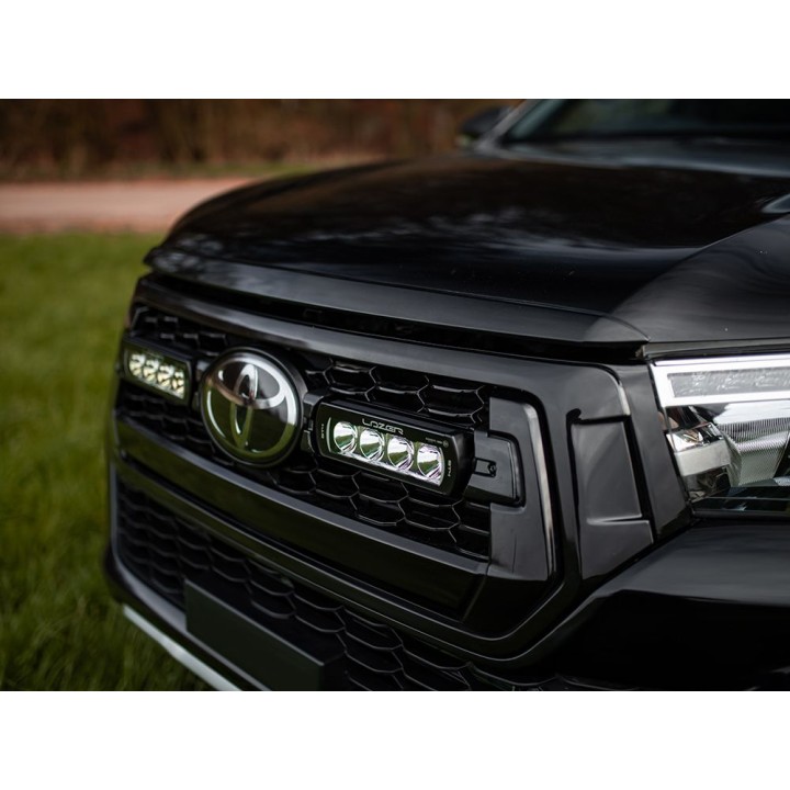 Kit de Integrare Proiectoare LED Omologate Pentru Grilă, Lazer Lamps cu 2x ST4 Evo, 1x Grille Mount Brackets și 1x Wiring Kit, T