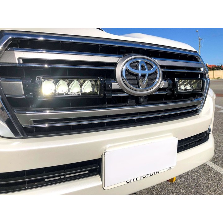 EC Approved LED Projector Integration Kit for Grille, Lazer Lamps with 2x Triple-R 750 Elite (Gen2), 1x Grille Mount Brackets an