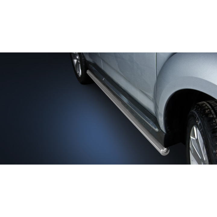 Side Steps, Steeler 4x4 Side Bars, Color Silver, Mitsubishi Outlander 2009 - 2012 - EDK.ro