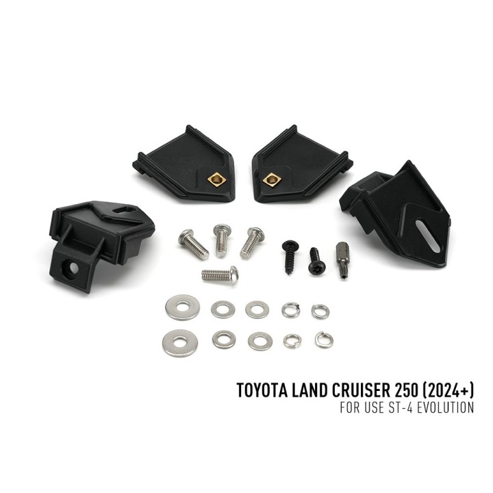 EC Approved LED Projector Integration Kit for Grille, Lazer Lamps with 2x ST4, 1x Grille Mount Brackets and 1x Wiring Kit, Toyot
