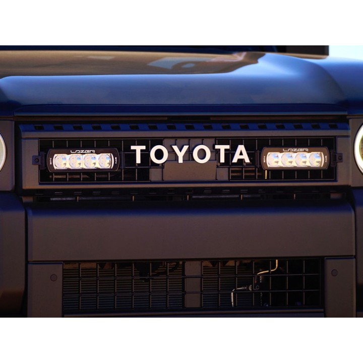 EC Approved LED Projector Integration Kit for Grille, Lazer Lamps with 2x ST4, 1x Grille Mount Brackets and 1x Wiring Kit, Toyot