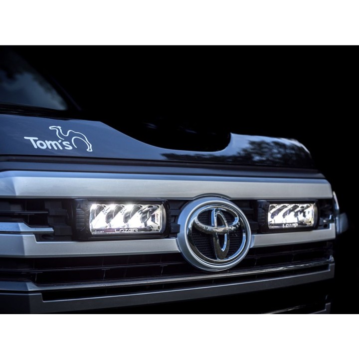 EC Approved LED Projector Integration Kit for Grille, Lazer Lamps with 2x Triple-R 750 Elite (Gen2), 1x Grille Mount Brackets an