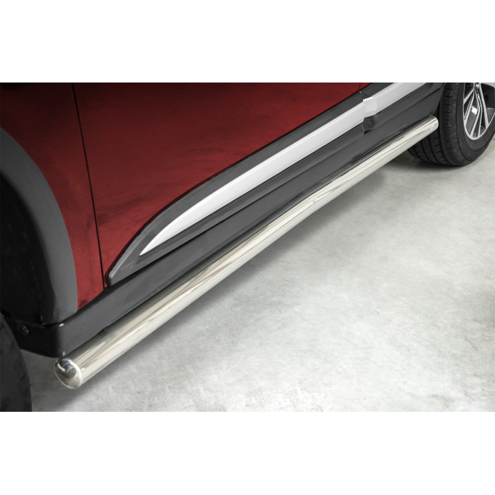 Side Steps, Steeler 4x4 Side Bars, Color Silver, Mitsubishi Outlander 2015 - 2021 - EDK.ro