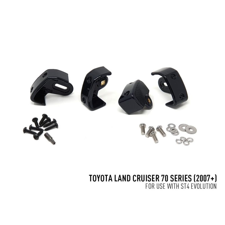 EC Approved LED Projector Integration Kit for Grille, Lazer Lamps with 2x ST4 Evo, 1x Grille Mount Brackets and 1x Wiring Kit, T