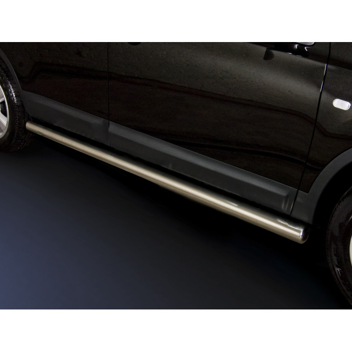 Praguri Laterale, Steeler 4x4 Side Bars, Culoare Argintiu, Nissan Qashqai 2007 - 2010 - EDK.ro