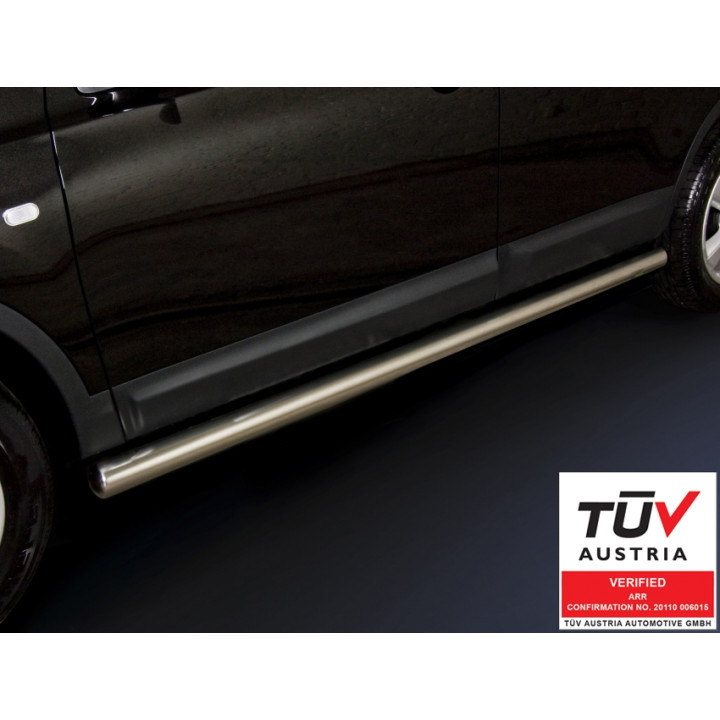 Praguri Laterale, Steeler 4x4 Side Bars, Culoare Argintiu, Nissan Qashqai 2010 - 2013 - EDK.ro