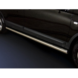 Side Steps, Steeler 4x4 Side Bars, Color Silver, Nissan Qashqai 2010 - 2013 - EDK.ro
