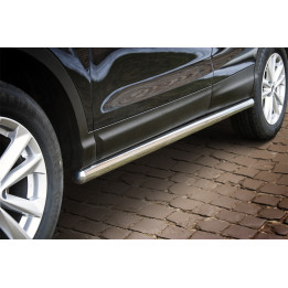 Praguri Laterale, Steeler 4x4 Side Bars, Culoare Argintiu, Nissan Qashqai 2013 - 2017 - EDK.ro