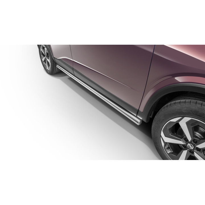 Side Steps, Steeler 4x4 Side Bars, Color Silver, Nissan Qashqai 2021 - Present - EDK.ro