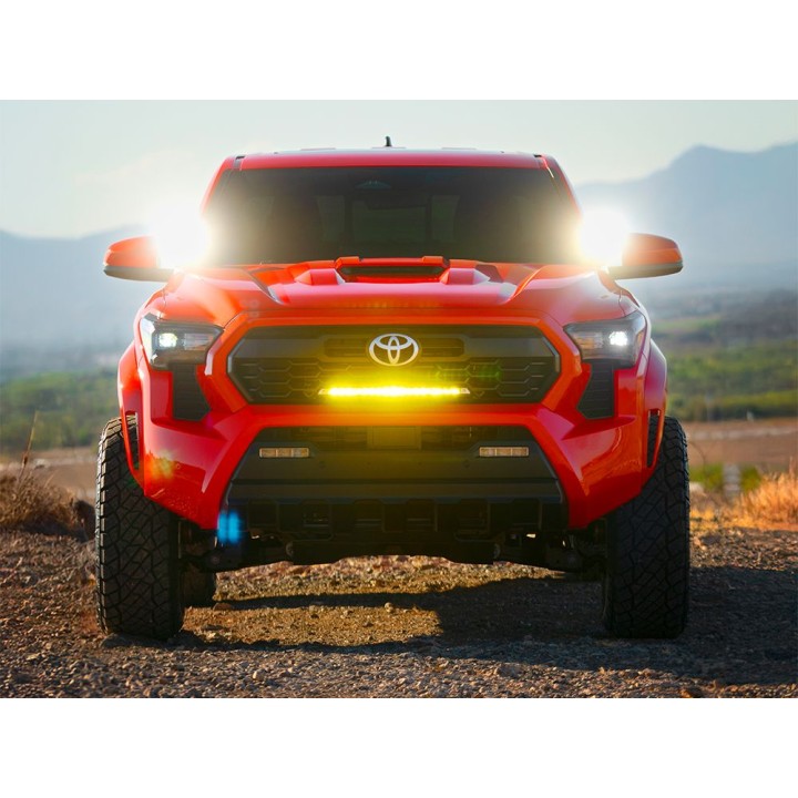 EC Approved LED Projector Integration Kit for Grille, Lazer Lamps with 1x Linear-18 Elite+ with harness and 1x Grille Mount Brac