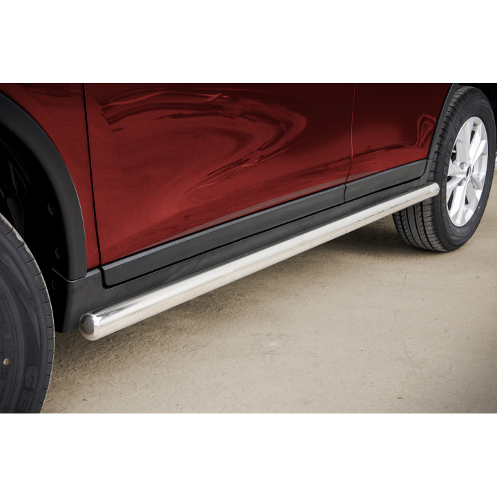 Side Steps, Steeler 4x4 Side Bars, Color Silver, Nissan X-Trail 2014 - 2021 - EDK.ro