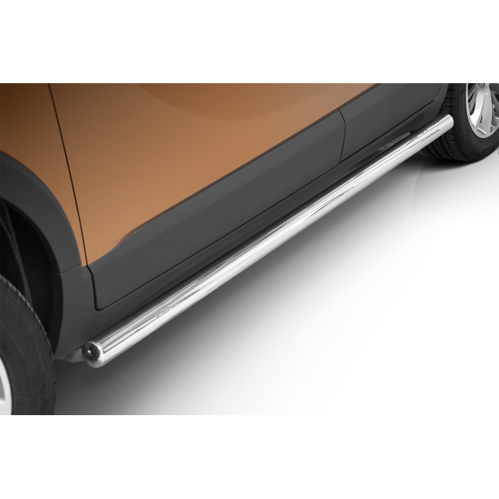 Praguri Laterale, Steeler 4x4 Side Bars, Culoare Argintiu, Opel Crossland X 2017 - 2020 - EDK.ro