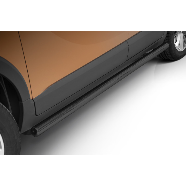 Side Steps, Steeler 4x4 Side Bars, Color Silver, Opel Crossland X 2017 - 2020 - EDK.ro