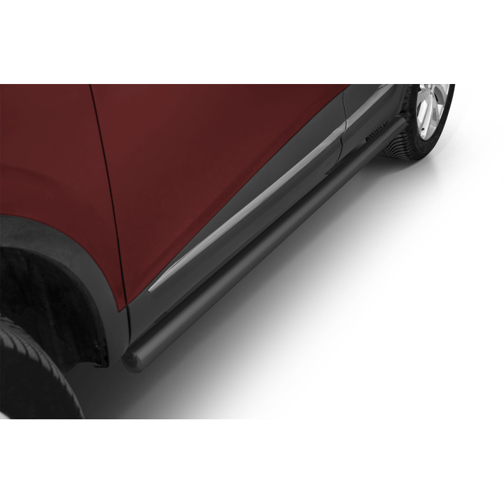 Side Steps, Steeler 4x4 Side Bars, Color Silver, Renault Kadjar 2016 - 2022 - EDK.ro
