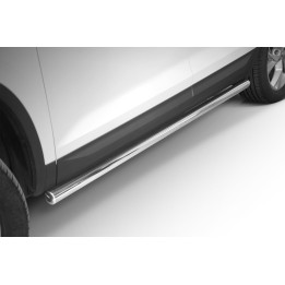 Side Steps, Steeler 4x4 Side Bars, Color Silver, Škoda Kodiaq 2016 - 2021 - EDK.ro