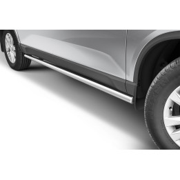 Praguri Laterale, Steeler 4x4 Side Bars, Culoare Argintiu, SsangYong Musso 2018 - Prezent - EDK.ro