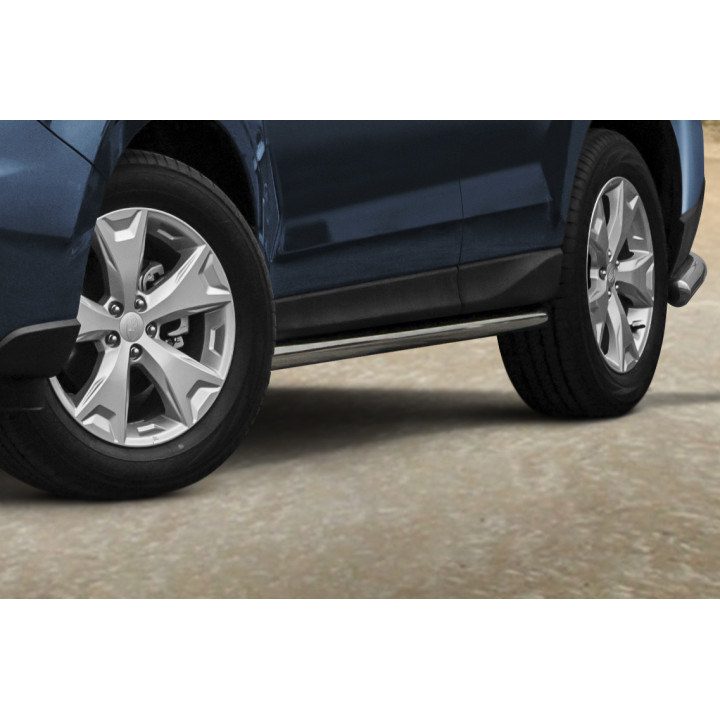 Side Steps, Steeler 4x4 Side Bars, Color Silver, Subaru Forester 2013 - 2019 - EDK.ro