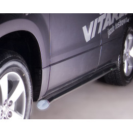 Side Steps, Steeler 4x4 Side Bars, Color Silver, Suzuki Grand Vitara 2006 - 2014 - EDK.ro