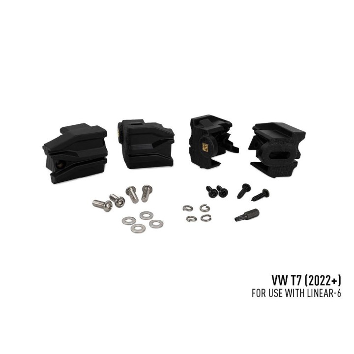 EC Approved LED Projector Integration Kit for Grille, Lazer Lamps with 2x Linear-6, 1x Grille Mount Brackets and 1x Wiring Kit, 
