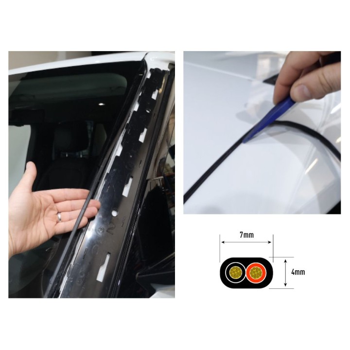 Kit Electric Pentru Proiectoare LED, Lazer Lamps Two-Lamp Long, 2-Pin, Superseal, 12V - EDK.ro
