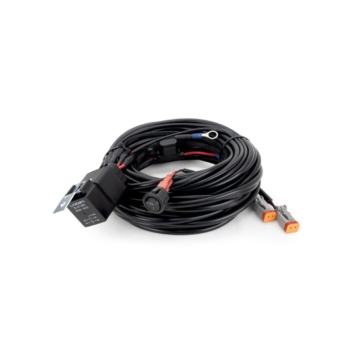 Electric Cable Kit for LED Projectors, Lazer Lamps Two-Lamp Long, 2-Pin, Deutsch DT, 12V - EDK.ro
