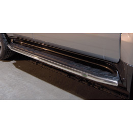 Side Steps, Steeler 4x4 Side Bars, Color Silver, Toyota Land Cruiser 120 2002 - 2009 - EDK.ro