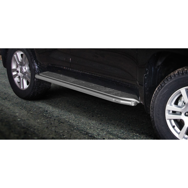 Side Steps, Steeler 4x4 Side Bars, Color Silver, Toyota Land Cruiser 150 2010 - 2013 - EDK.ro