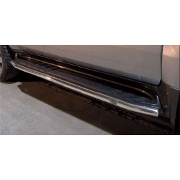 Side Steps, Steeler 4x4 Side Bars, Color Silver, Toyota Land Cruiser V8 2007 - 2012 - EDK.ro