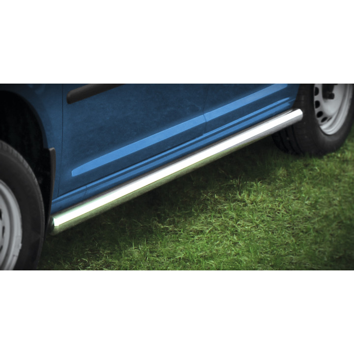 Praguri Laterale, Steeler 4x4 Side Bars, Culoare Argintiu, Volkswagen Caddy 2010 - 2020 - EDK.ro