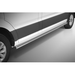 Side Steps, Steeler 4x4 Side Bars, Color Silver, Volkswagen Crafter / MAN TGE 2017 - Present - EDK.ro