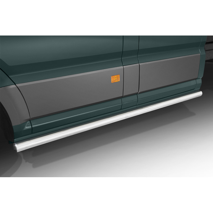 Praguri Laterale, Steeler 4x4 Side Bars, Culoare Argintiu, Volkswagen Crafter / MAN TGE 2017 - Prezent - EDK.ro
