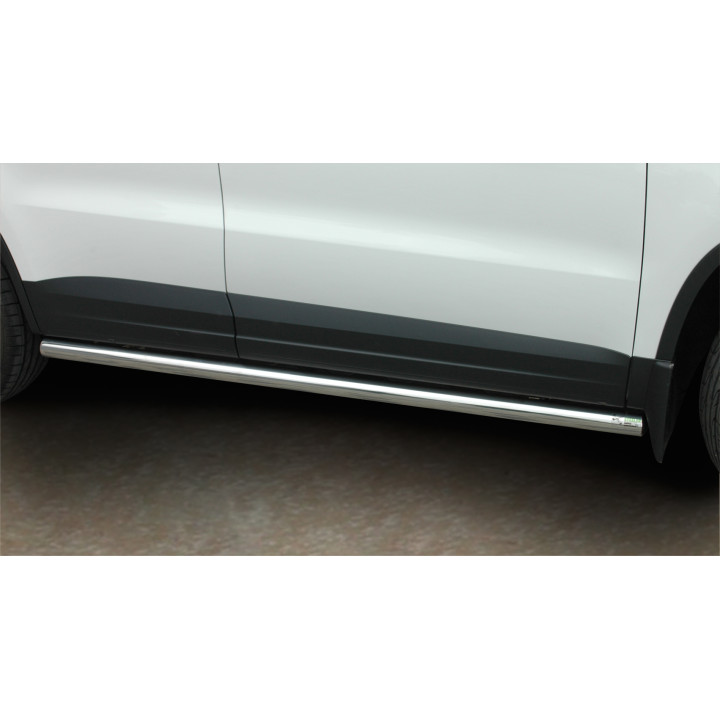 Praguri Laterale, Steeler 4x4 Side Bars, Culoare Argintiu, Volkswagen Tiguan 2007 - 2016 - EDK.ro