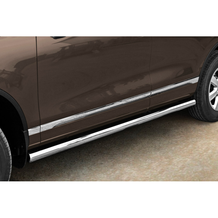 Praguri Laterale, Steeler 4x4 Side Bars, Culoare Argintiu, Volkswagen Touareg 2011 - 2015 - EDK.ro